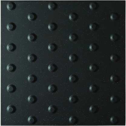 Anthracite Tactile Blister Quarry Tile 400x400mm - Hyperion Tiles