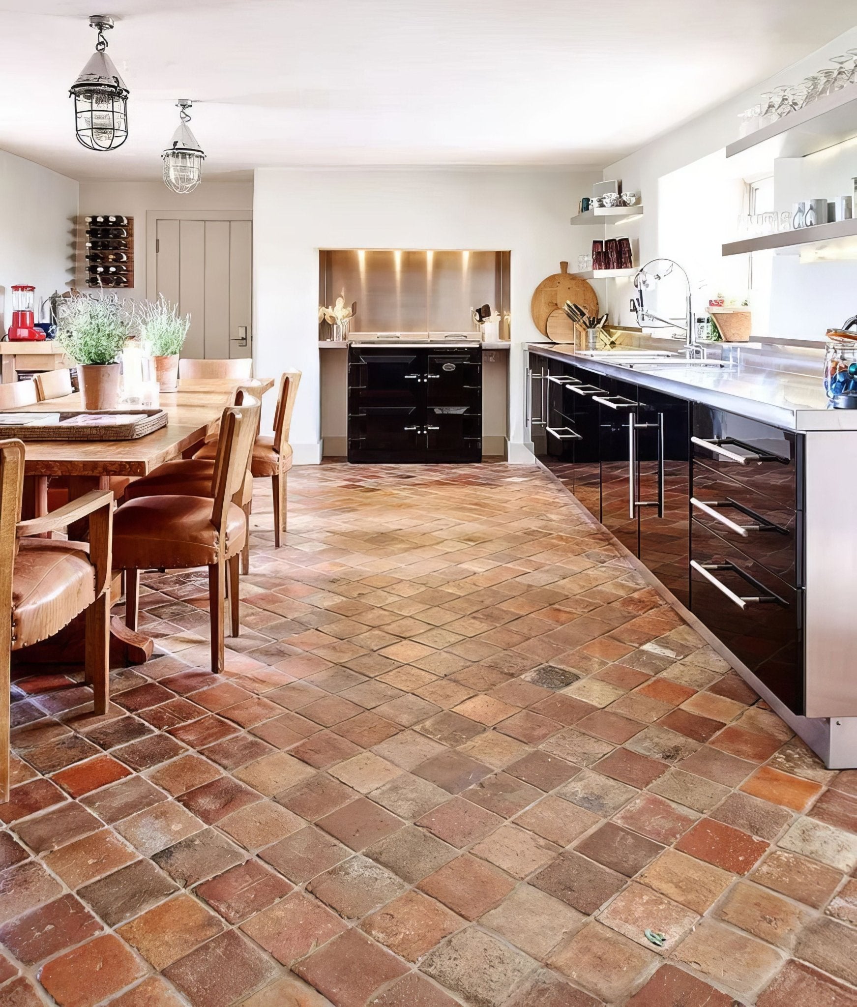 Antique Burgundy Terracotta Reclaimed - Hyperion Tiles