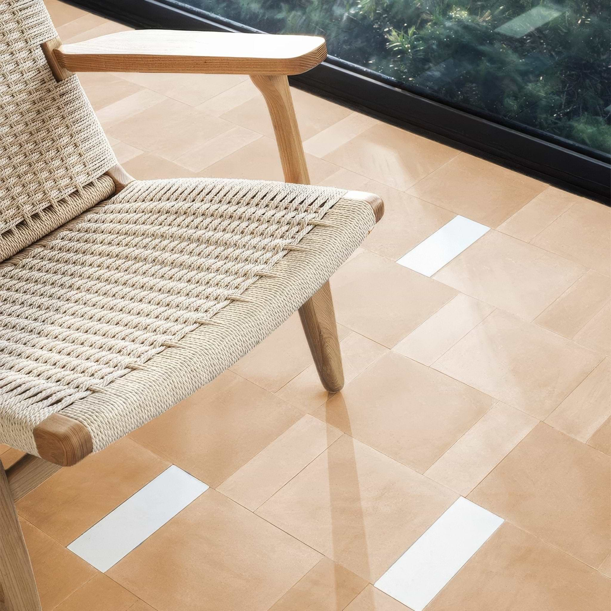 Apricot Herringbone Tile - Hyperion Tiles