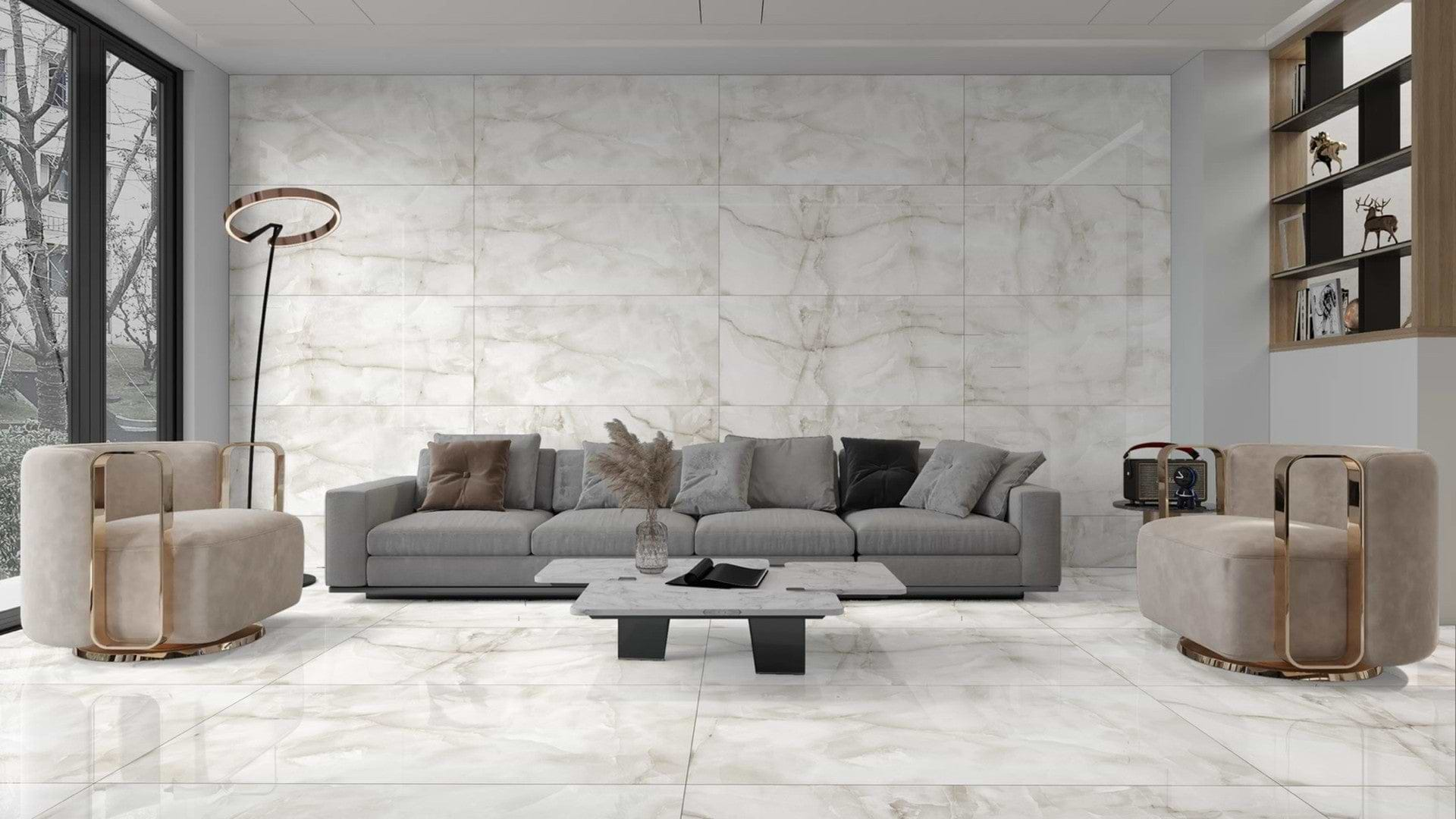 Aquarius Onyx Grey 60 x 120cm - Hyperion Tiles