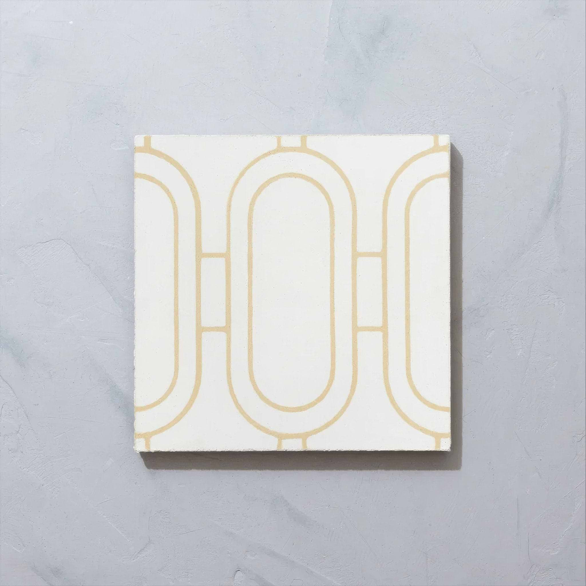 Art Deco Loop Sweet Yellow Tile - Hyperion Tiles