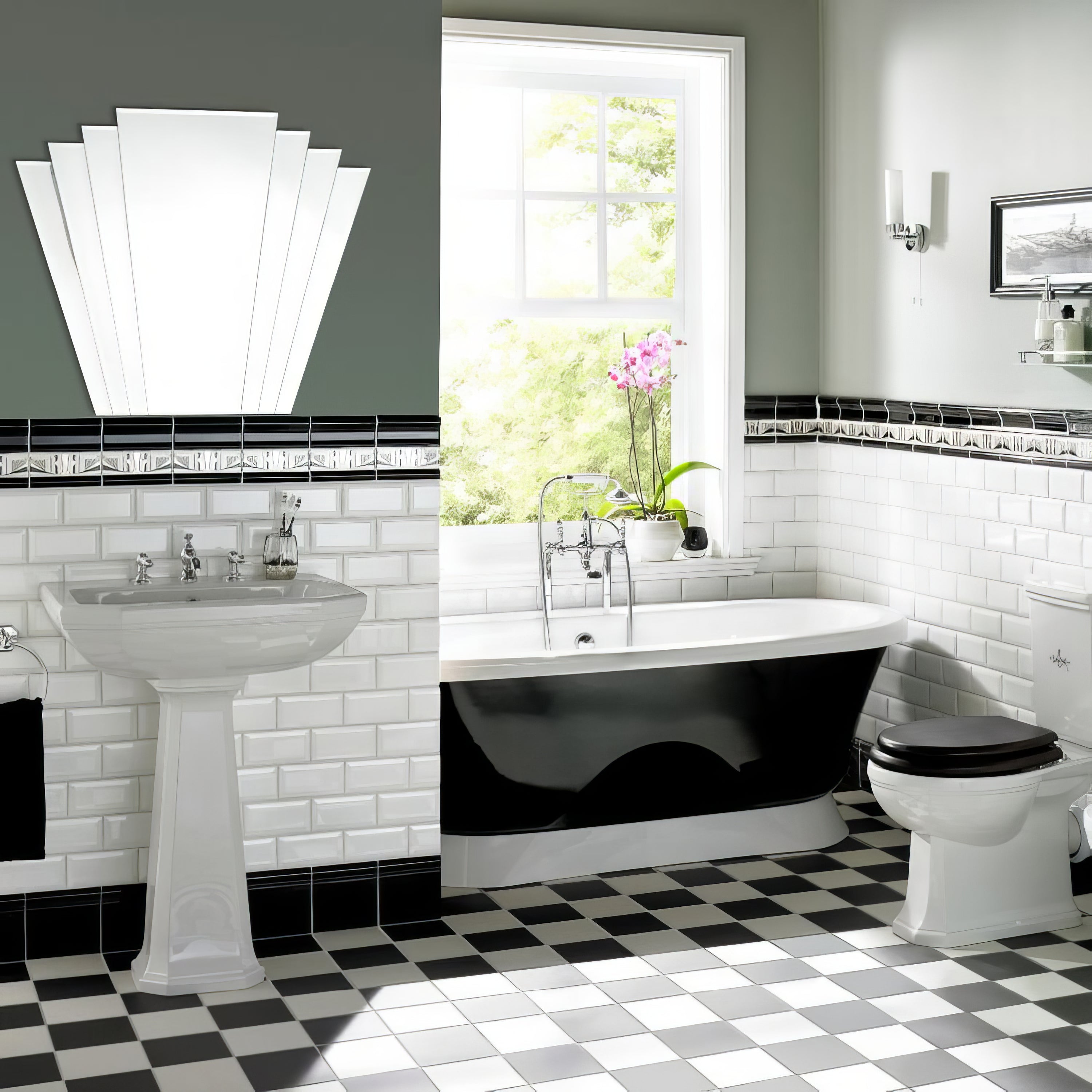 Brilliant White Metro Bevelled Tile - Hyperion Tiles