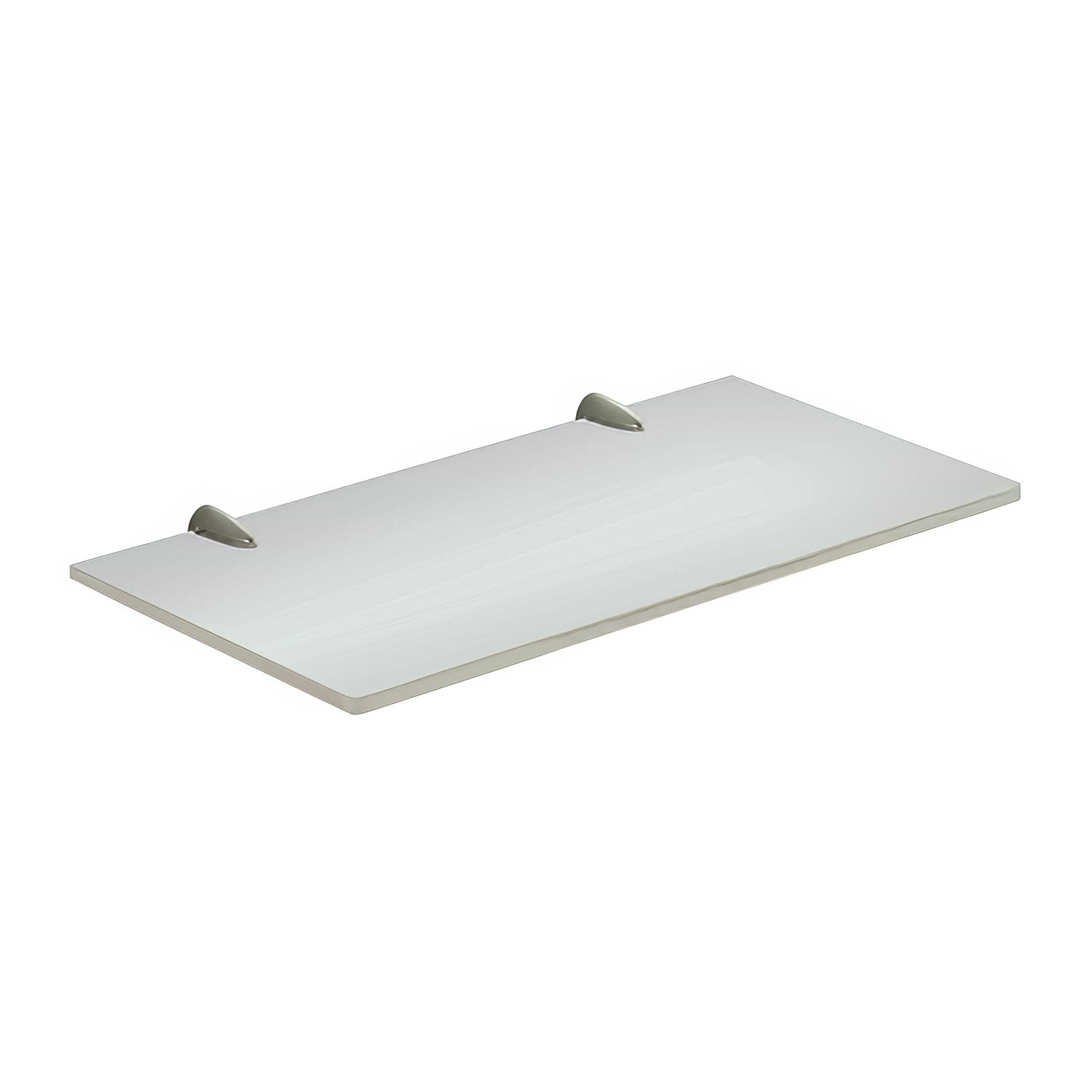 Artemis Glass Shelf 30cm Chrome - Hyperion Tiles