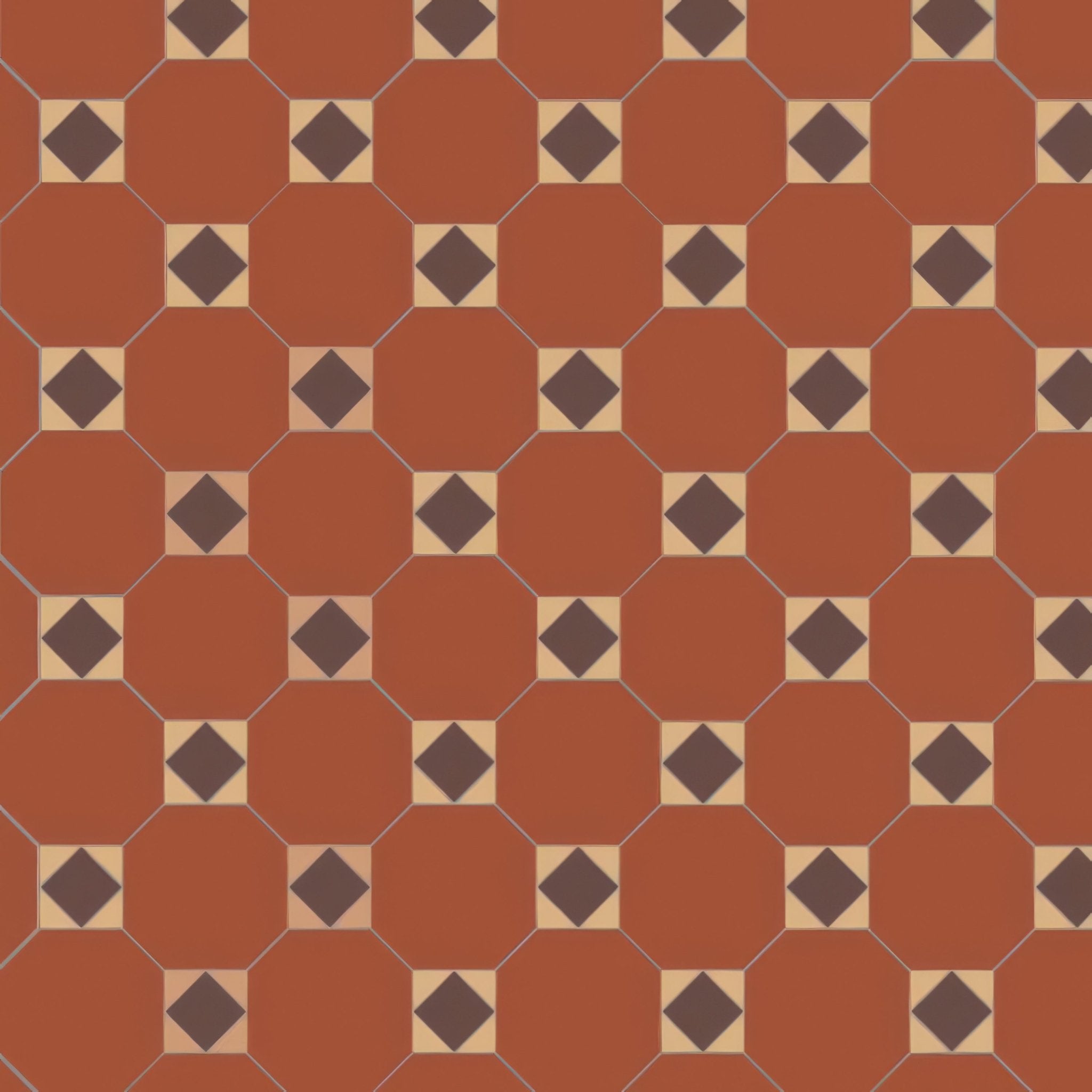 Arundel Red, Brown & White - Hyperion Tiles