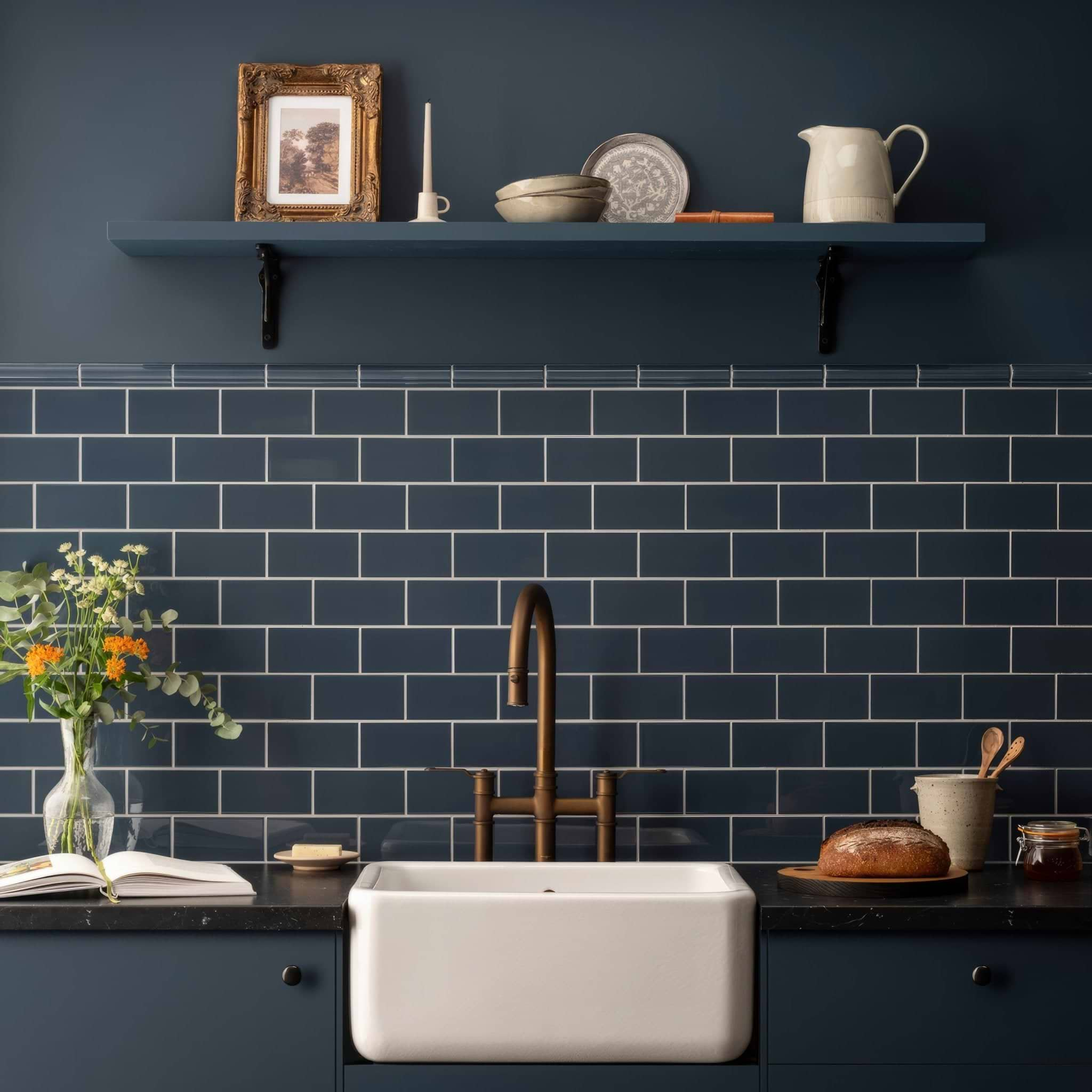 Ascot Blue Albert Moulding - Hyperion Tiles