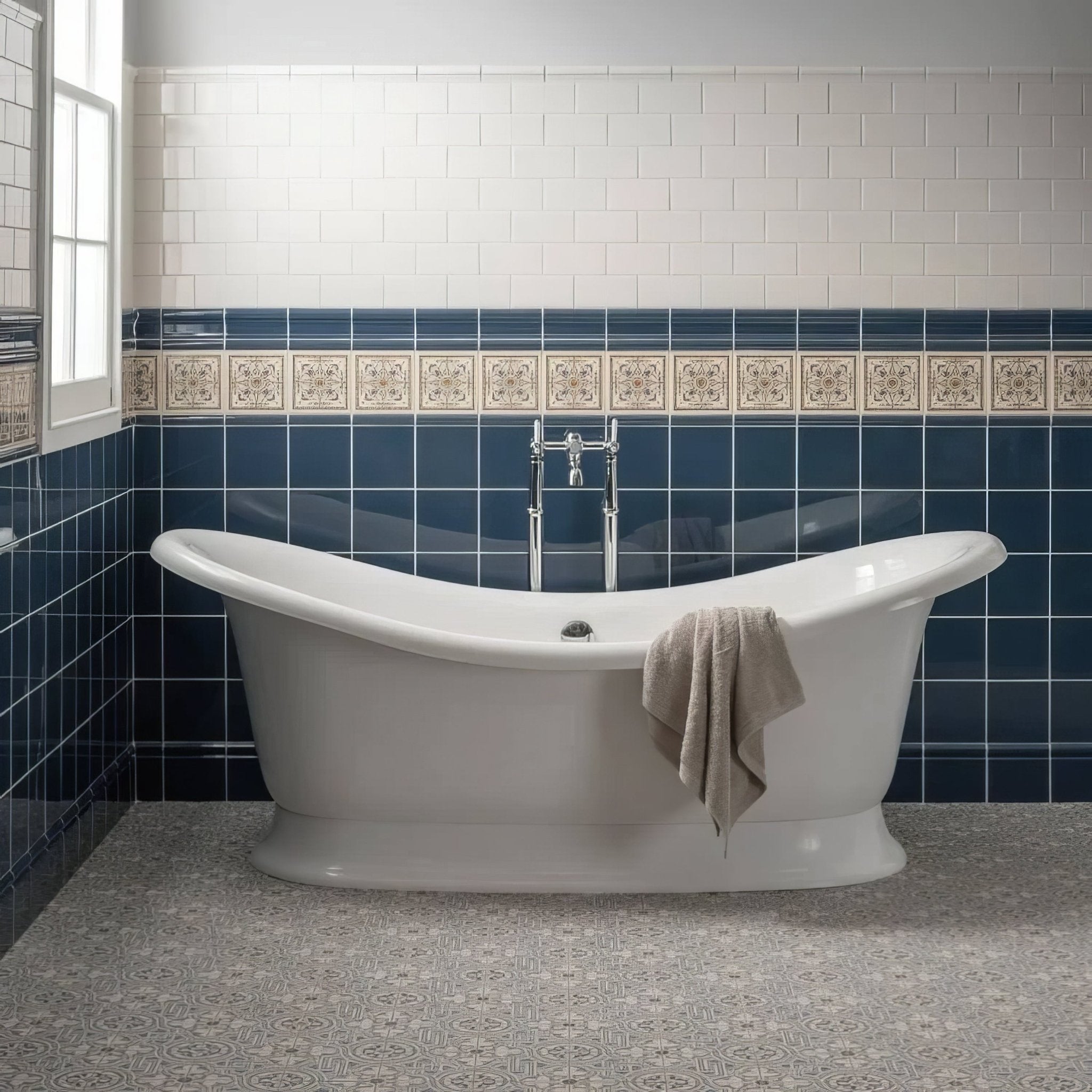 Ascot Blue Victoria Moulding - Hyperion Tiles