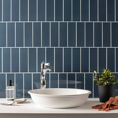 Ascot Blue Large Brick - Hyperion Tiles