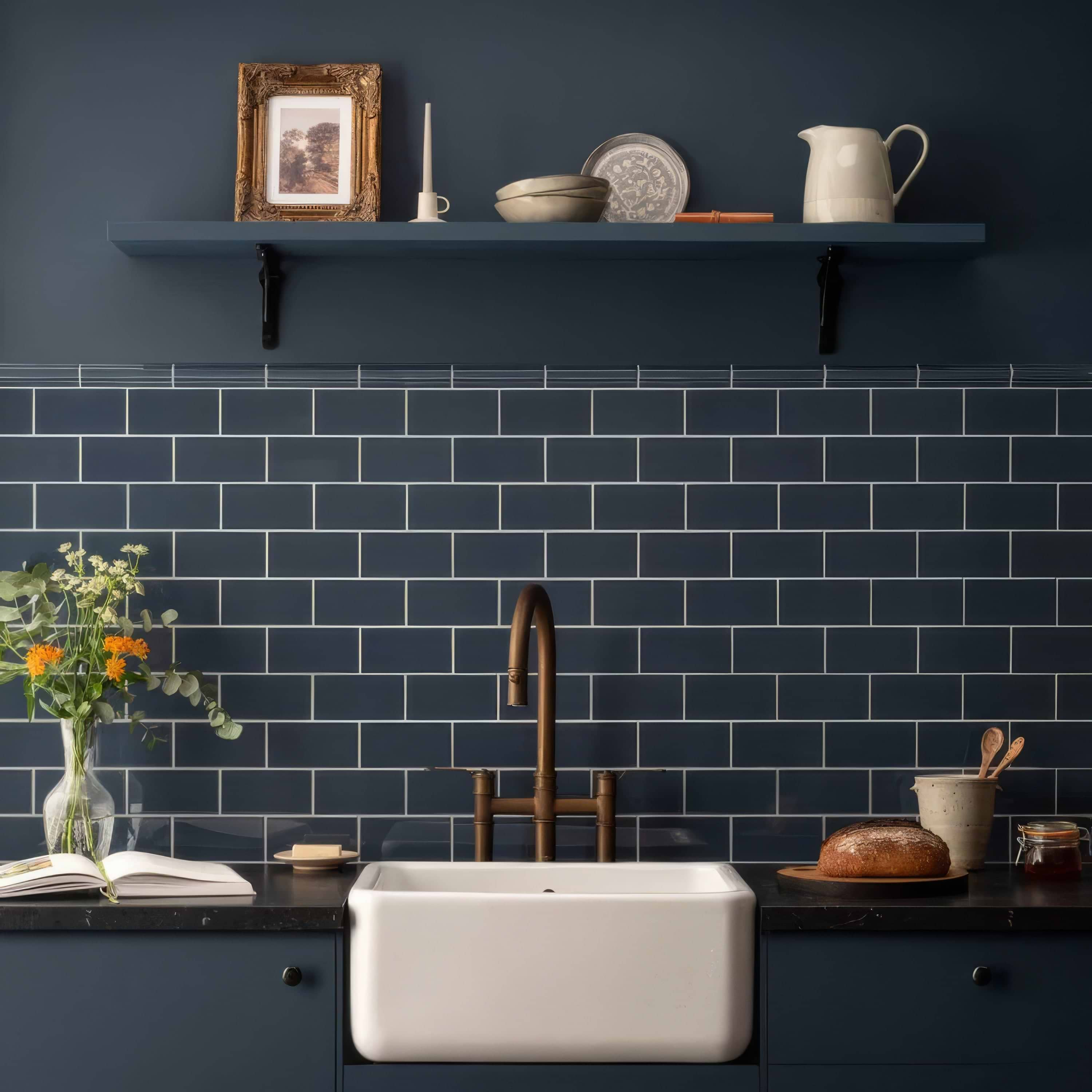 Ascot Blue Tile - Hyperion Tiles