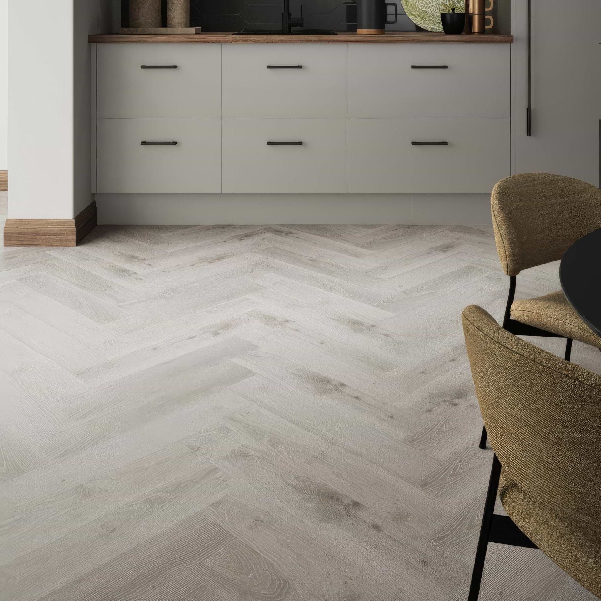 Ashdown Limed Oak Herringbone - Hyperion Tiles