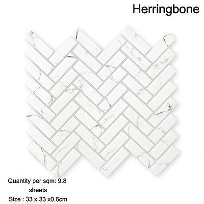 Aspen Herringbone Mosaic - Hyperion Tiles
