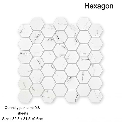 Aspen Hexagon Mosaic - Hyperion Tiles