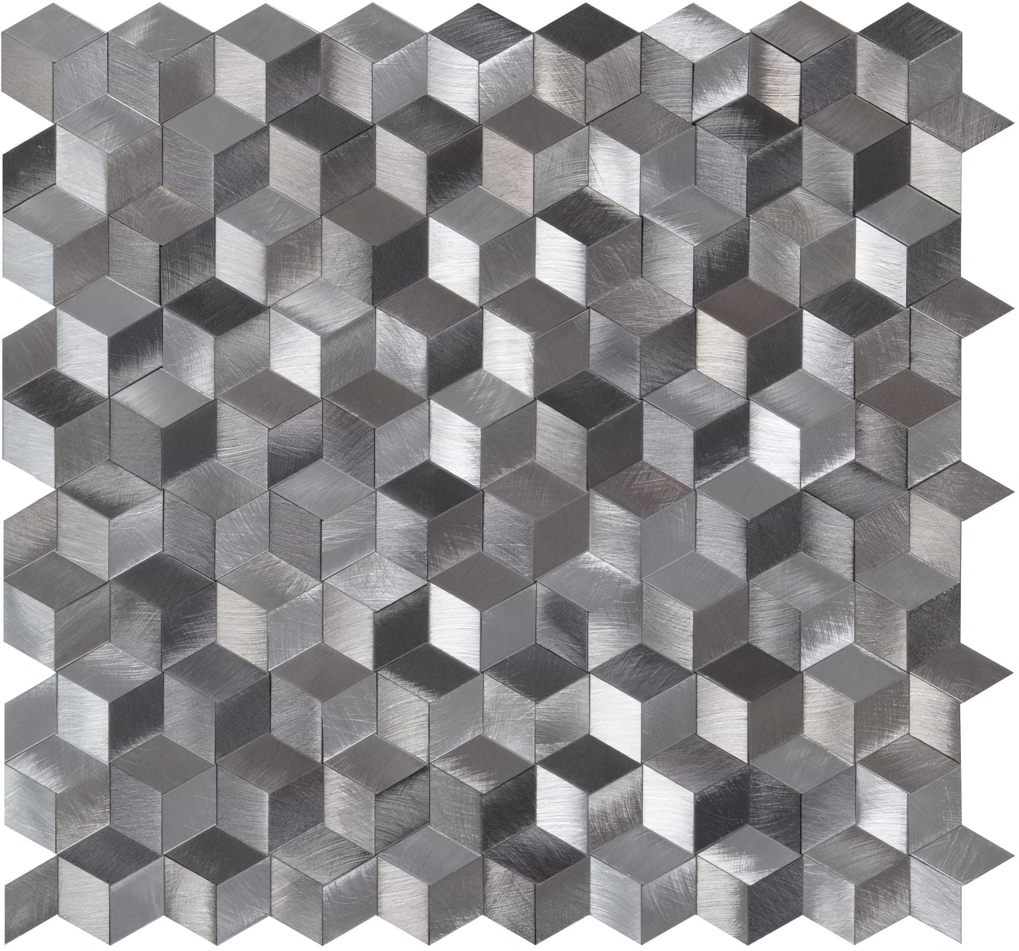 Astral Silver Aluminium Mosaic - Hyperion Tiles