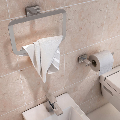 Atena Open Roll Holder Chrome - Hyperion Tiles