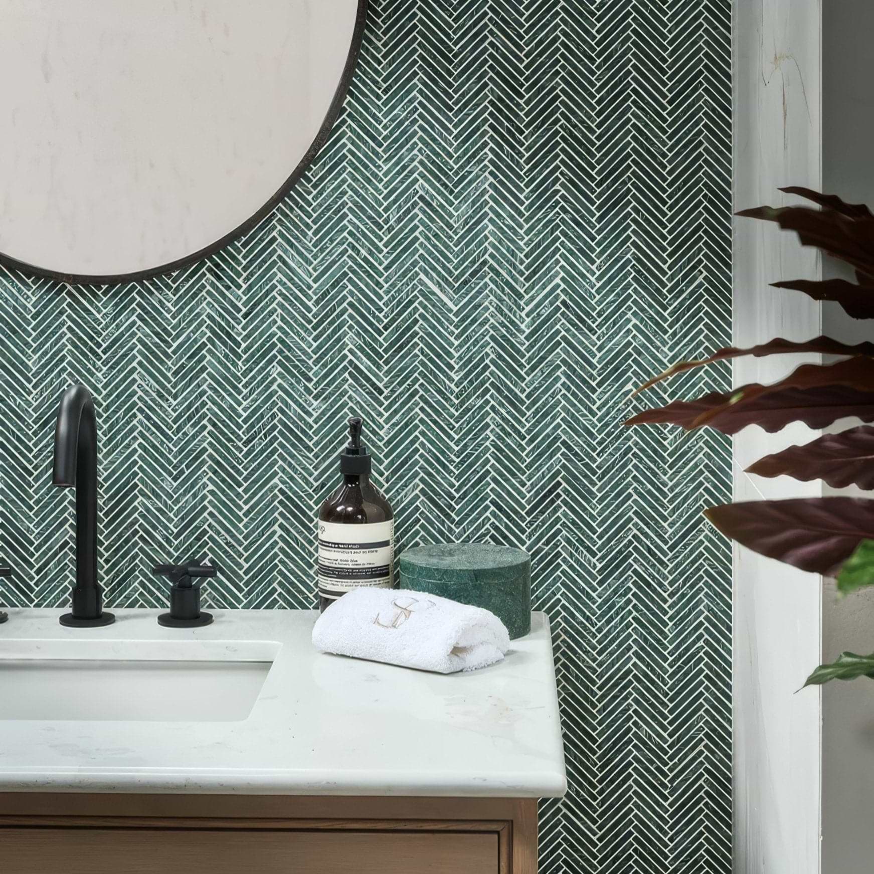 Athens Amazon Marble Mosaic - Hyperion Tiles