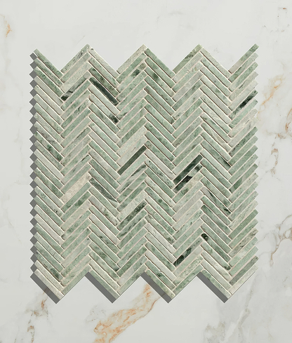 Athens Mint Marble Mosaic - Hyperion Tiles