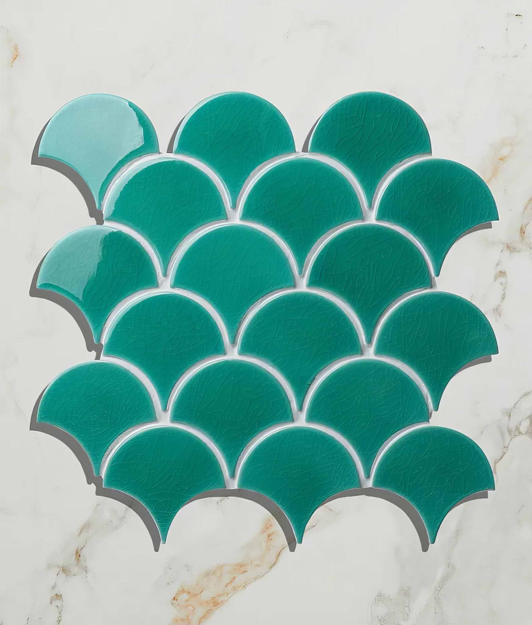 Atlantis Porcelain Mosaic Emerald - Hyperion Tiles