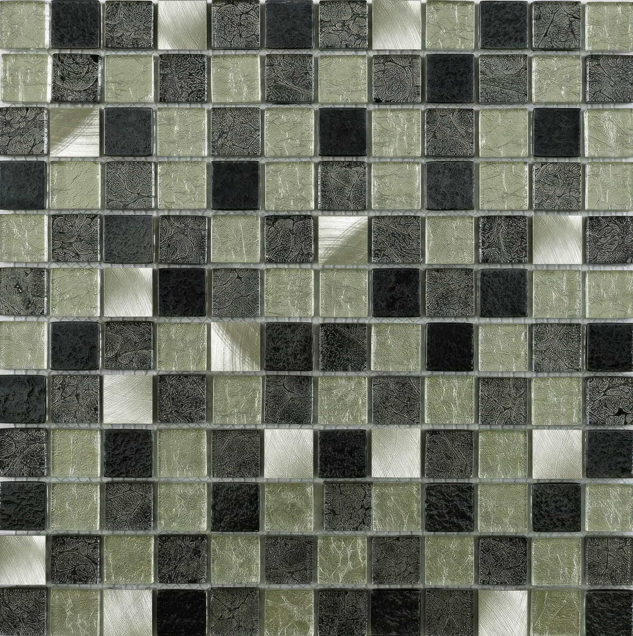 Atlas Fusion Glass & Metal Mix Mosaic - Hyperion Tiles