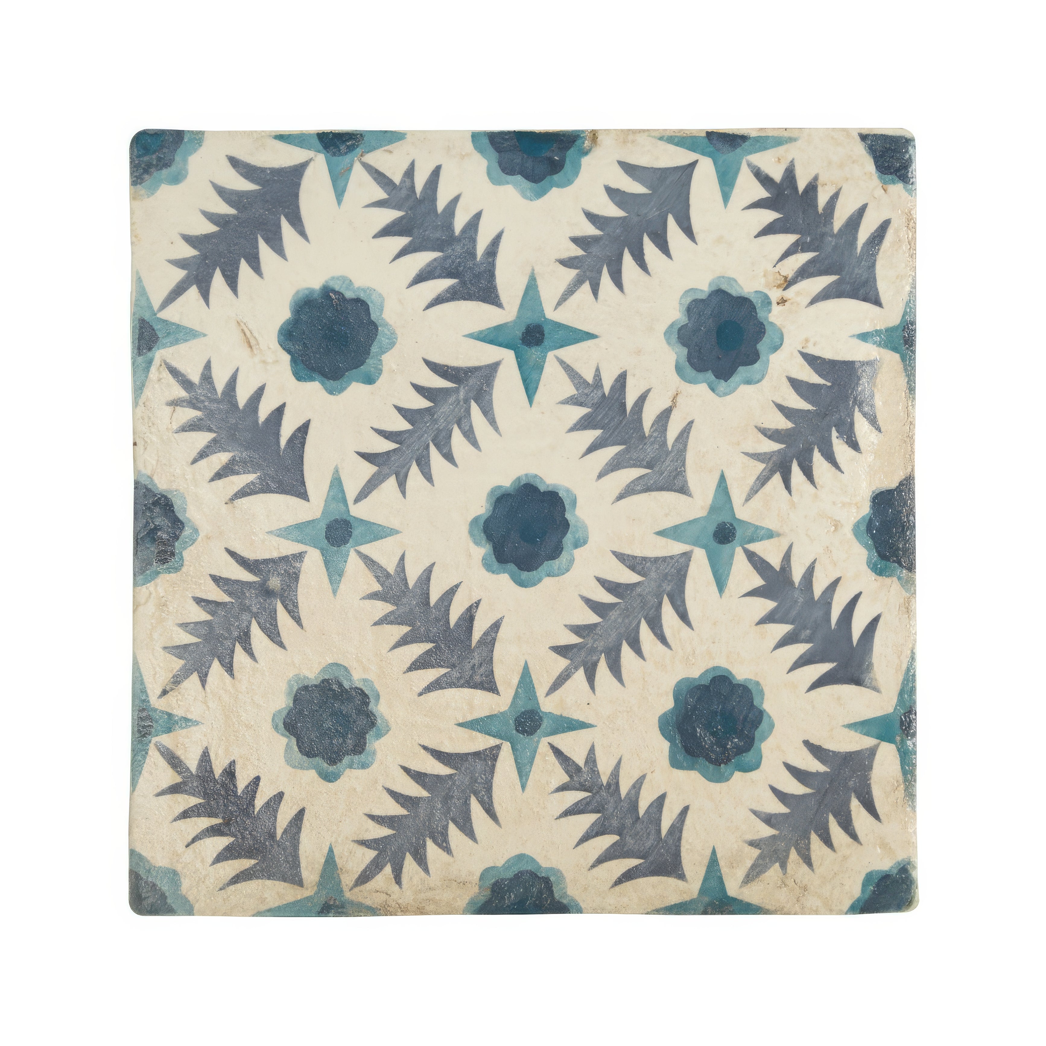 Neisha Crosland Atlas Pine Flower Indigo - Hyperion Tiles - Fired Earth