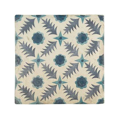 Neisha Crosland Atlas Pine Flower Indigo - Hyperion Tiles - Fired Earth