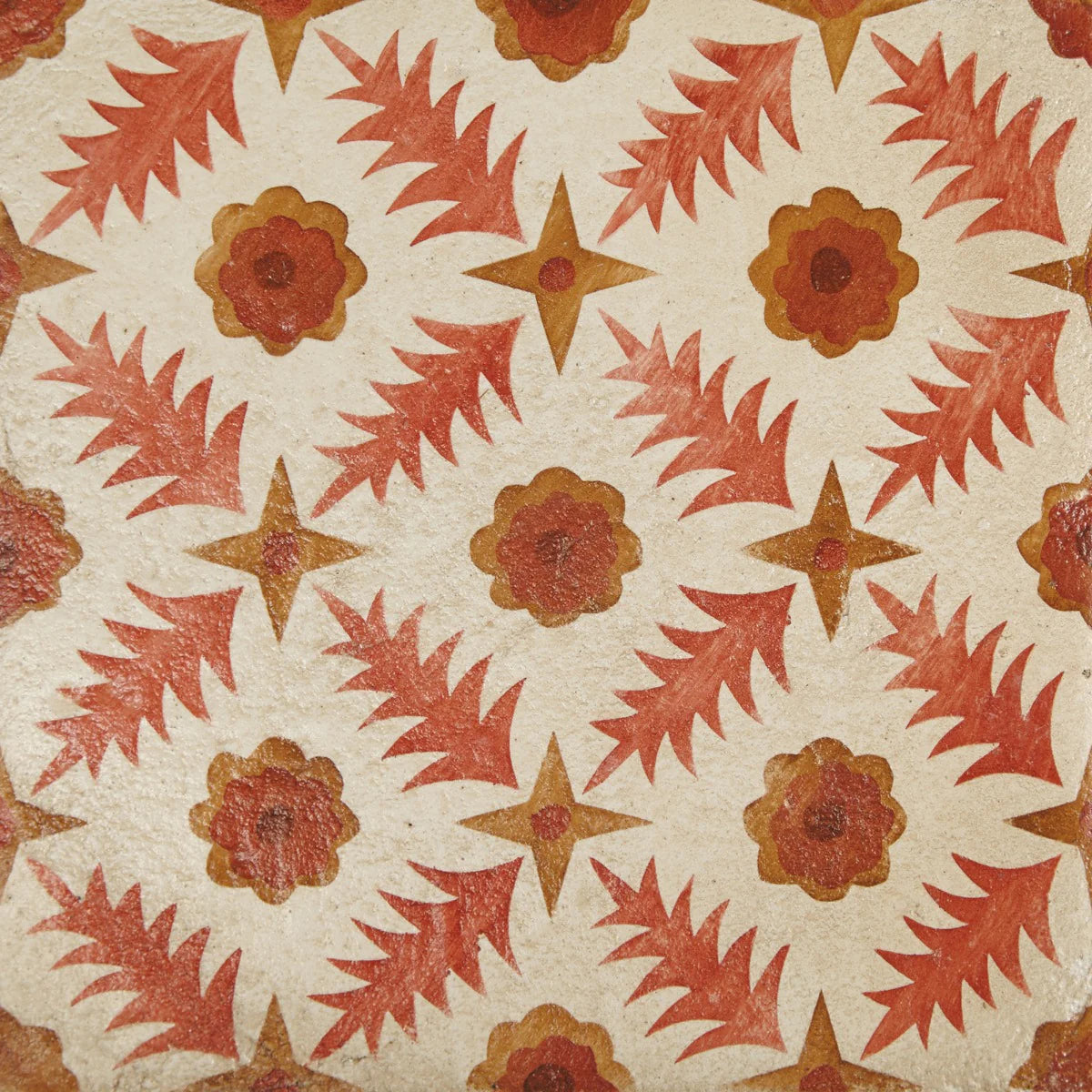 Neisha Crosland Atlas Pine Flower Paprika - Hyperion Tiles