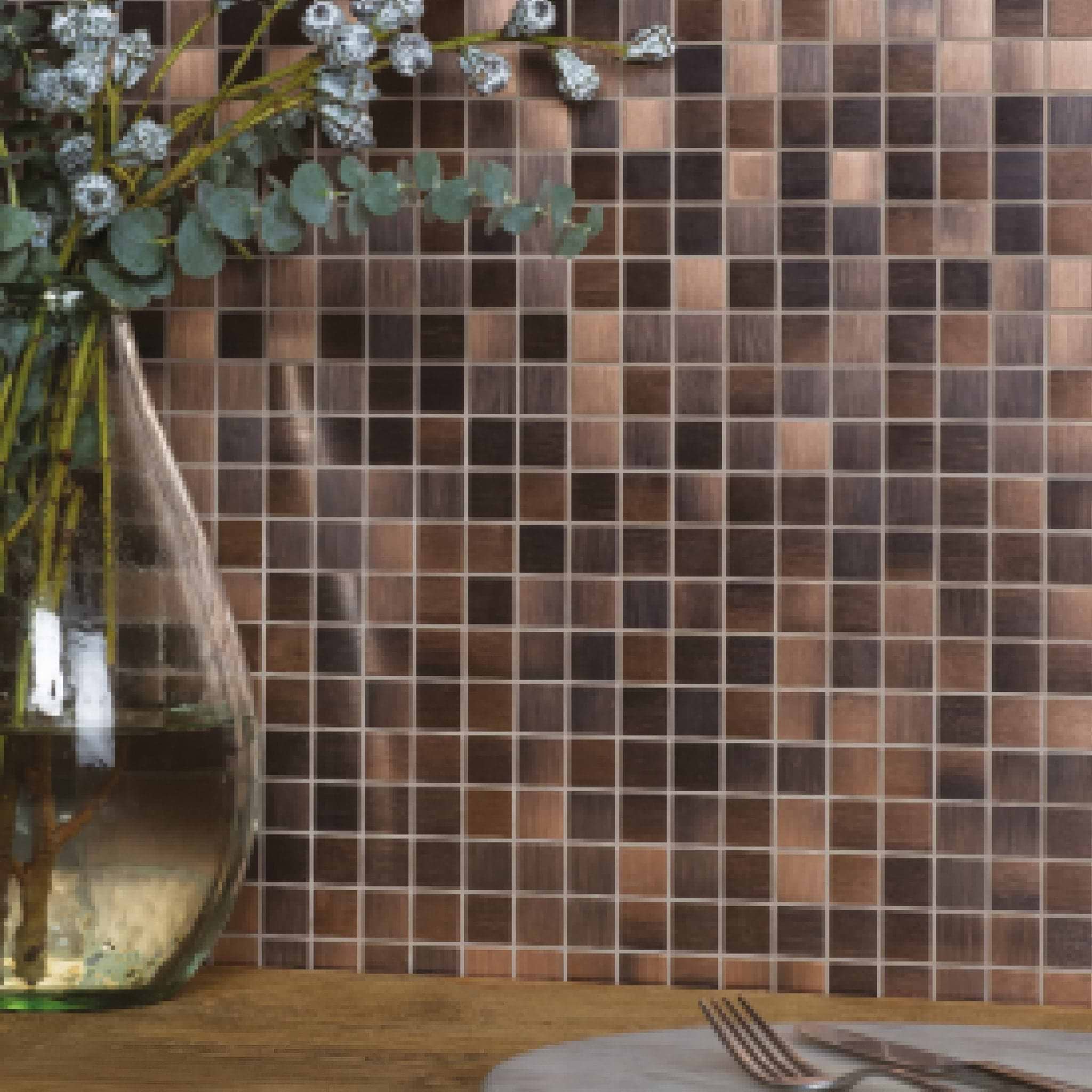 Aurelio Copper Mosaic - Hyperion Tiles