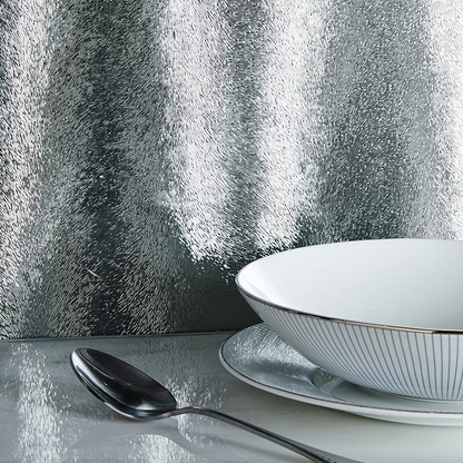 Aurora Borealis Dark Silver Decorative Glass - Hyperion Tiles