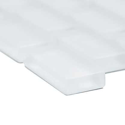 Aurora Mini Brick White Mosaic - Hyperion Tiles