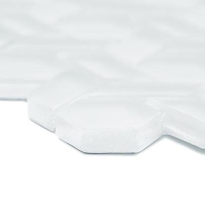 Aurora Woven White Mosaic - Hyperion Tiles