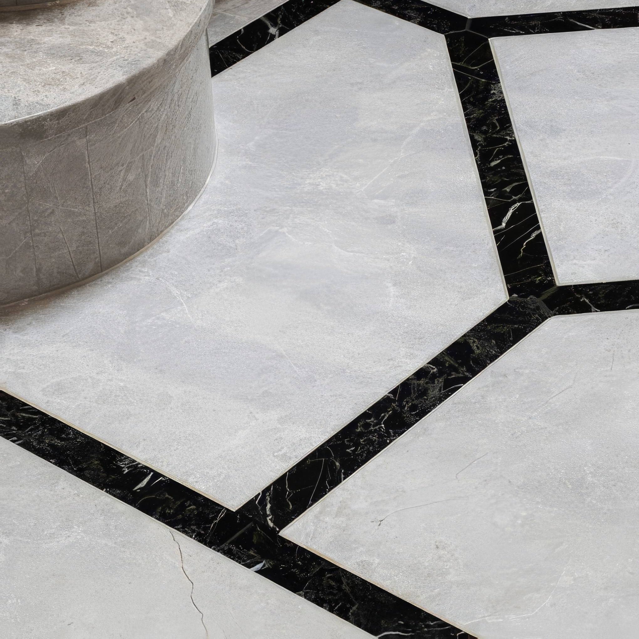 Avante Garde Marble Honed 45.7 x 45.7cm By Hyperion Tiles