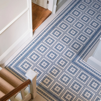 Adventuras Ziggy Corner Blue Porcelain | Hyperion Tiles