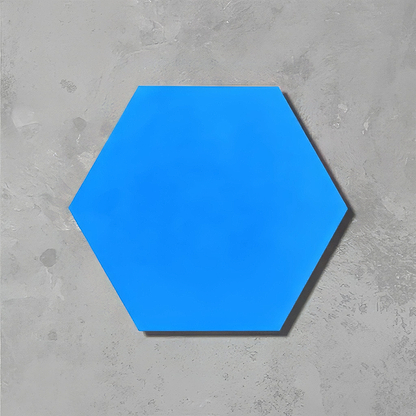 Azure Blue Hexagonal Tile - Hyperion Tiles