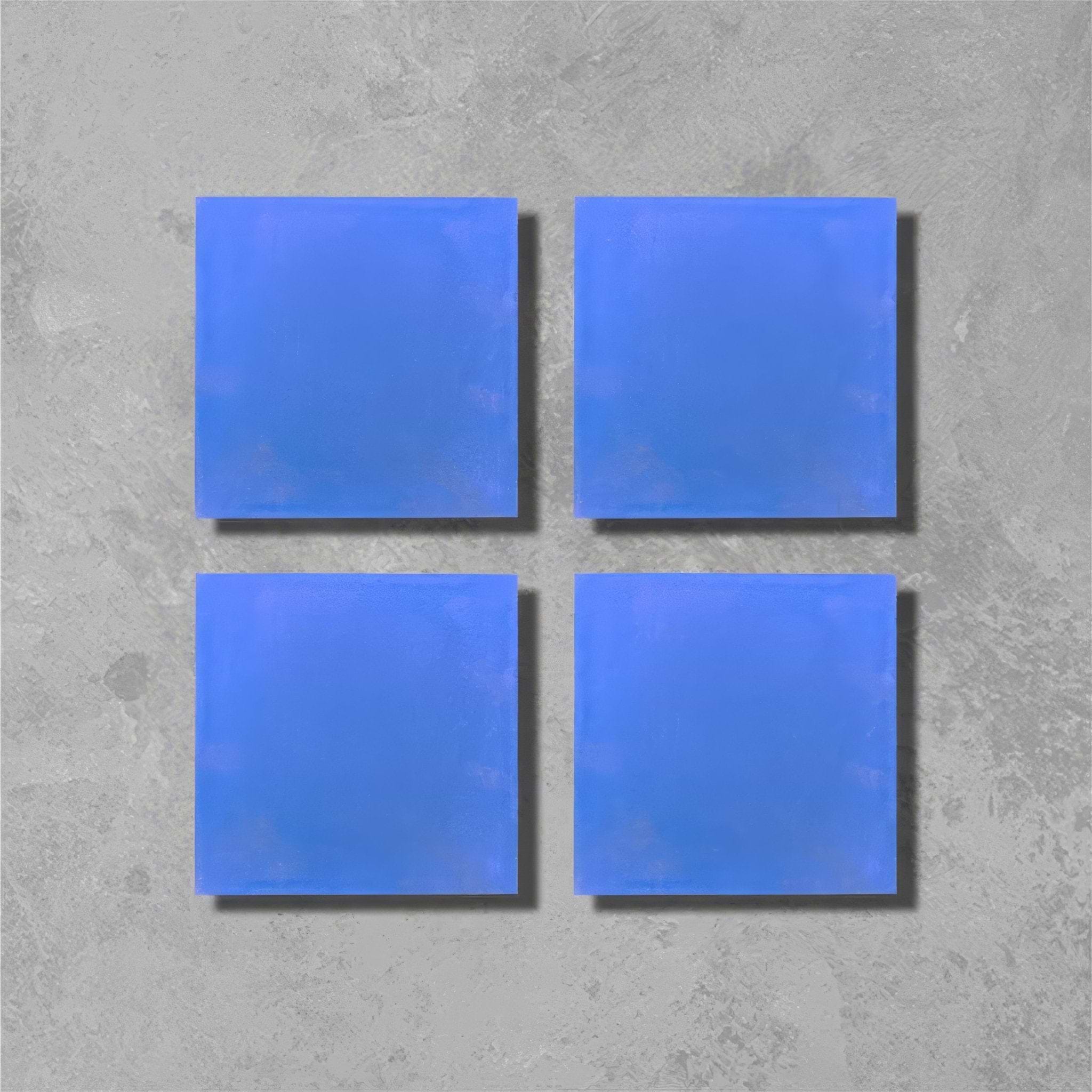 Azure Blue Square Tile - Hyperion Tiles