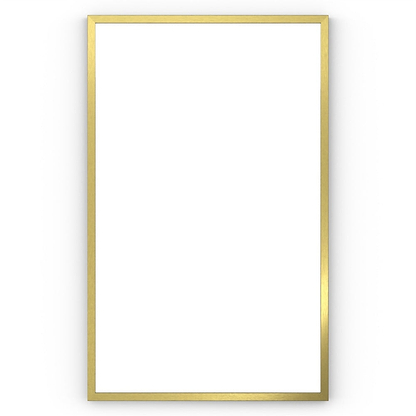 Docklands Rectangular Mirror 50x80cm Brushed Brass - Hyperion Tiles
