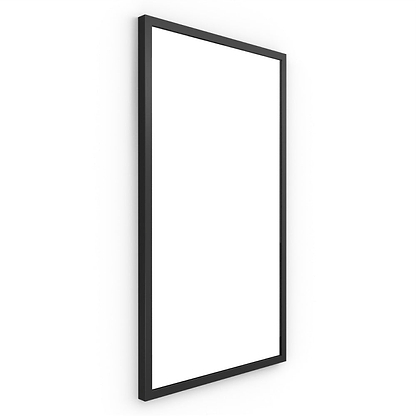 Docklands Rectangular Mirror 40x70cm Black | Hyperion Tiles