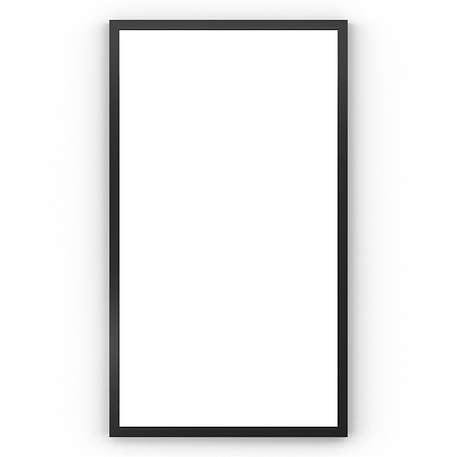 Docklands Rectangular Mirror 40x70cm Black | Hyperion Tiles