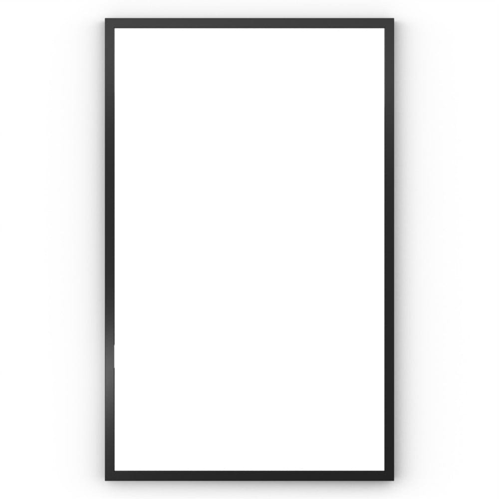 Docklands Rectangular Mirror 50x80cm Black - Hyperion Tiles