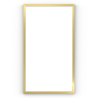 Docklands Rectangular Mirror 40x70cm Brushed Brass - Hyperion Tiles