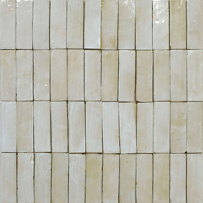 Medina Cloudy White Zellige Rectangle By Hyperion Tiles