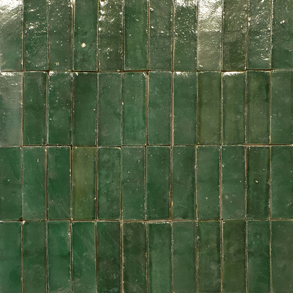 Medina Moss Green Zellige Rectangle By Hyperion Tiles