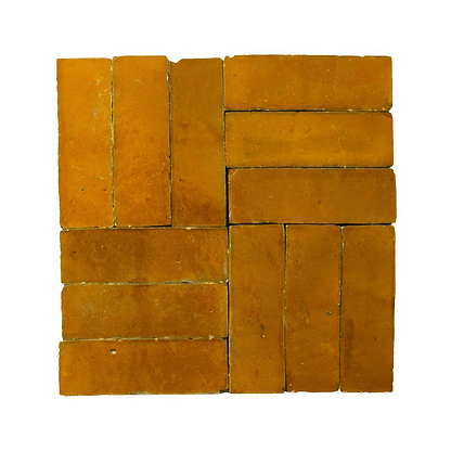 Medina Ochre Zellige Rectangle By Hyperion Tiles