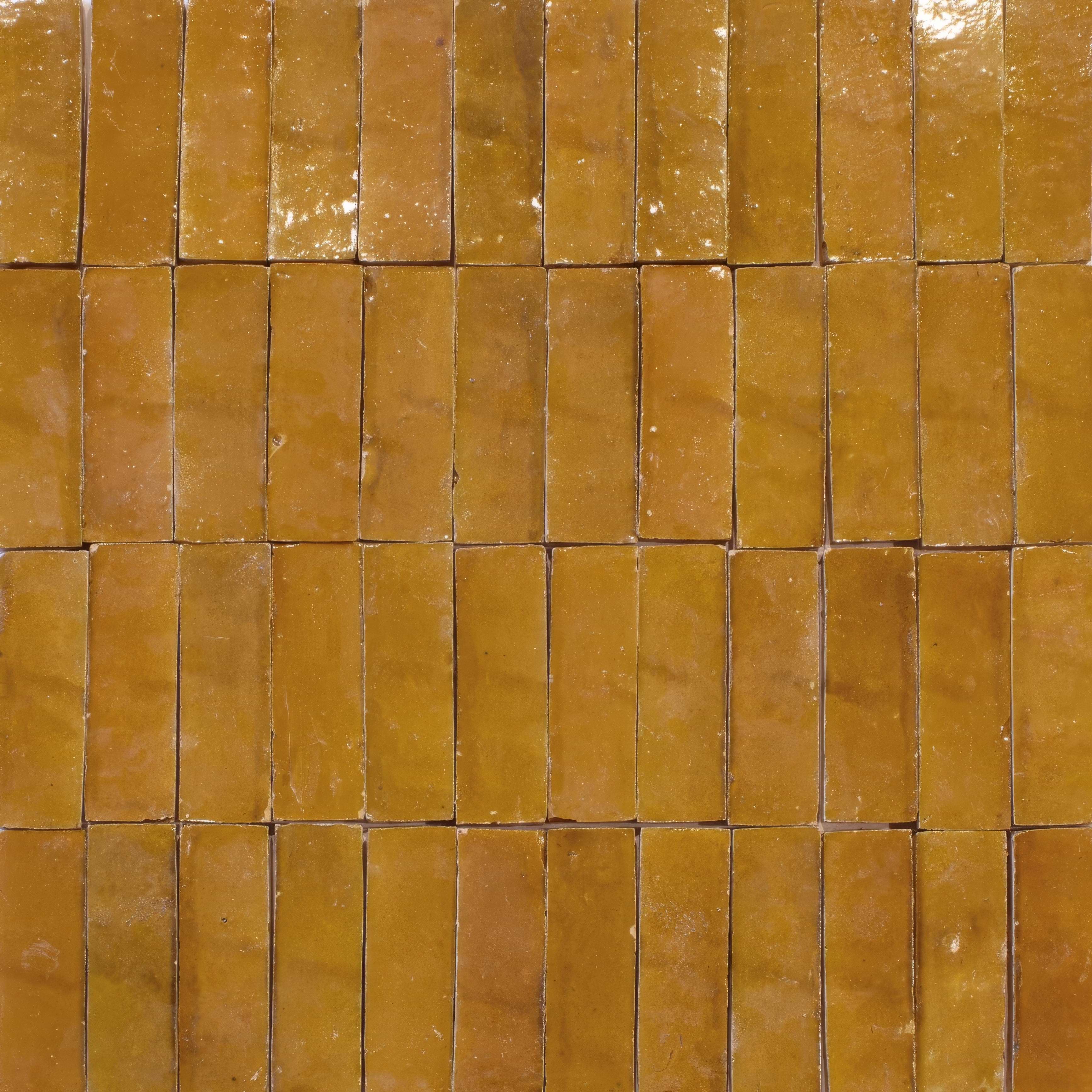 Medina Ochre Zellige Rectangle By Hyperion Tiles
