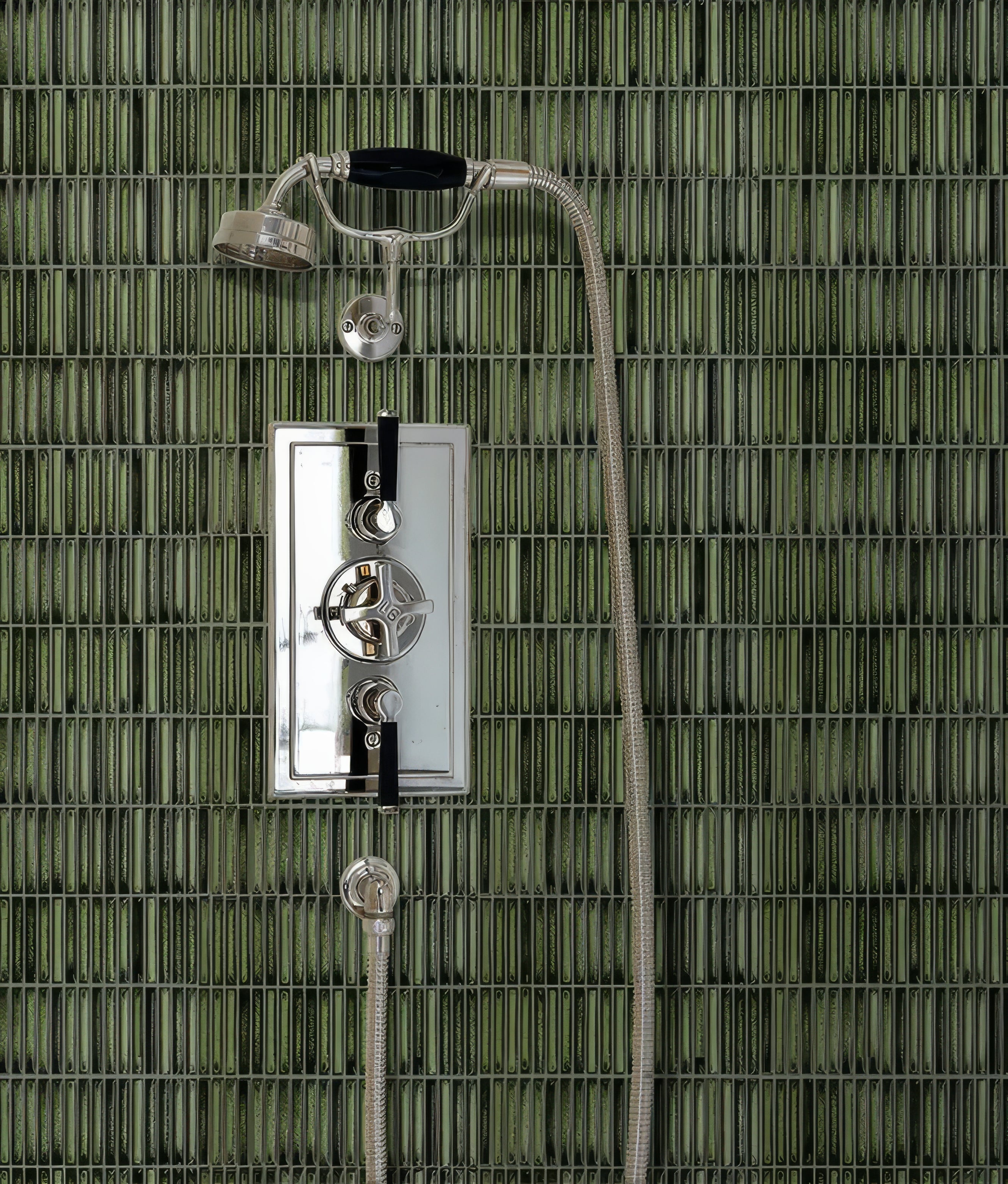 Bamboo Lustre Porcelain Mosaic Forest - Hyperion Tiles