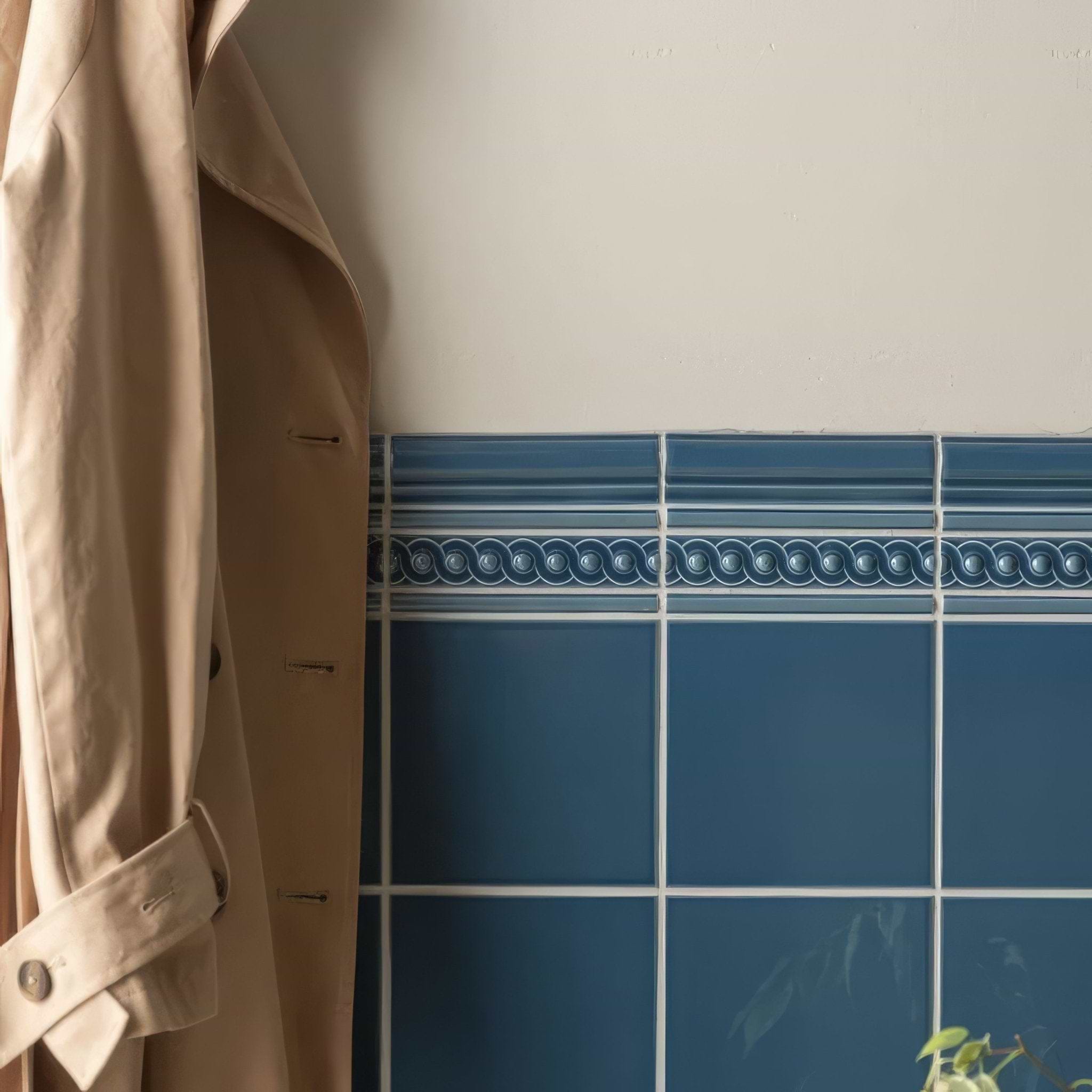 Baroque Blue Omega Moulding - Hyperion Tiles
