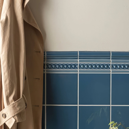 Baroque Blue Omega Moulding - Hyperion Tiles