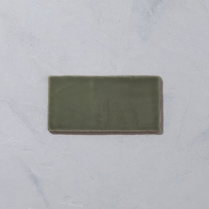 Bay Green Glazed Metro Tile - Hyperion Tiles