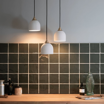 Bay Green Glazed Square Tile - Hyperion Tiles