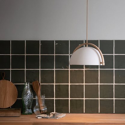 Bay Green Glazed Square Tile - Hyperion Tiles