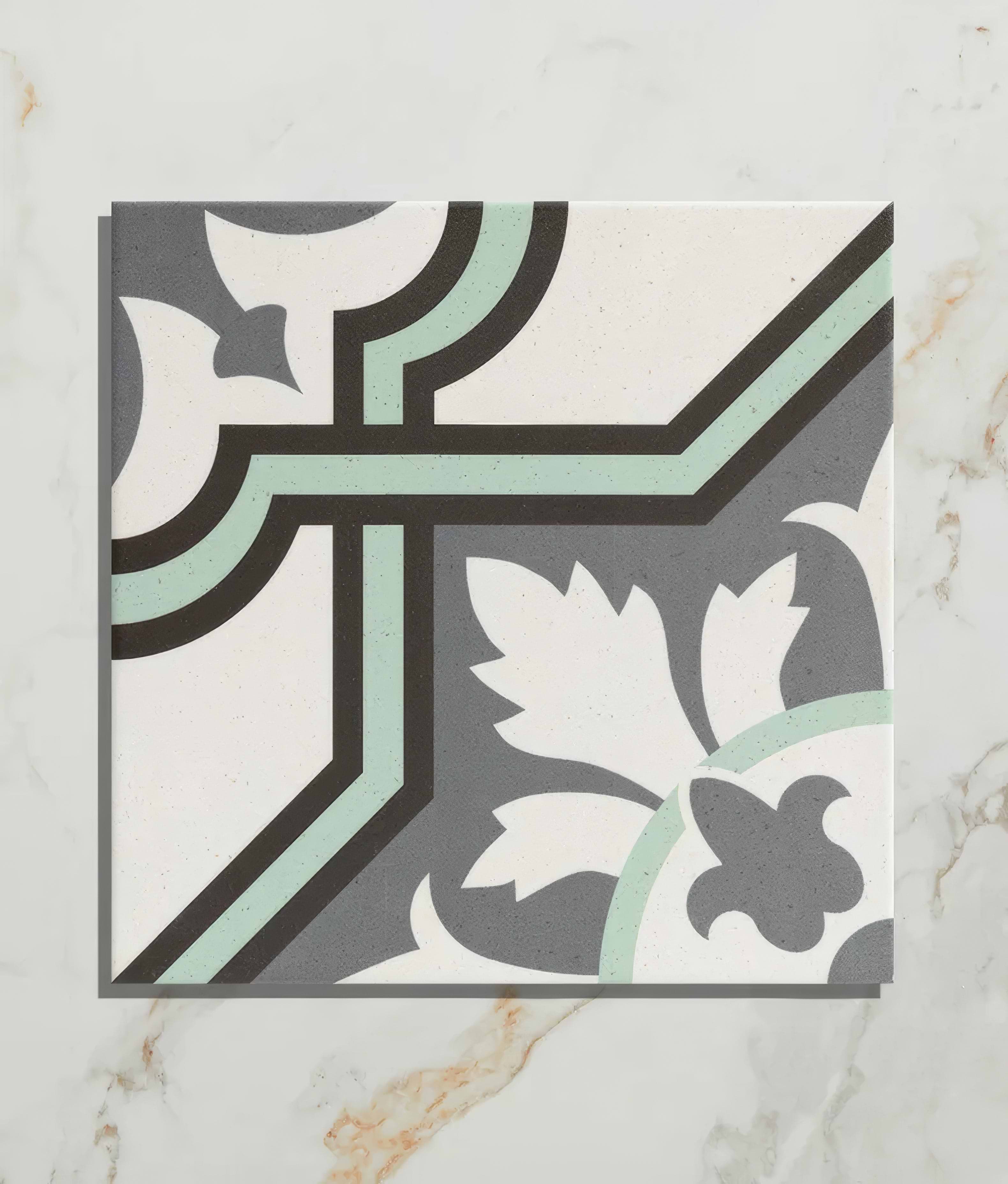 Belleville Porcelain Saint Germain Green - Hyperion Tiles