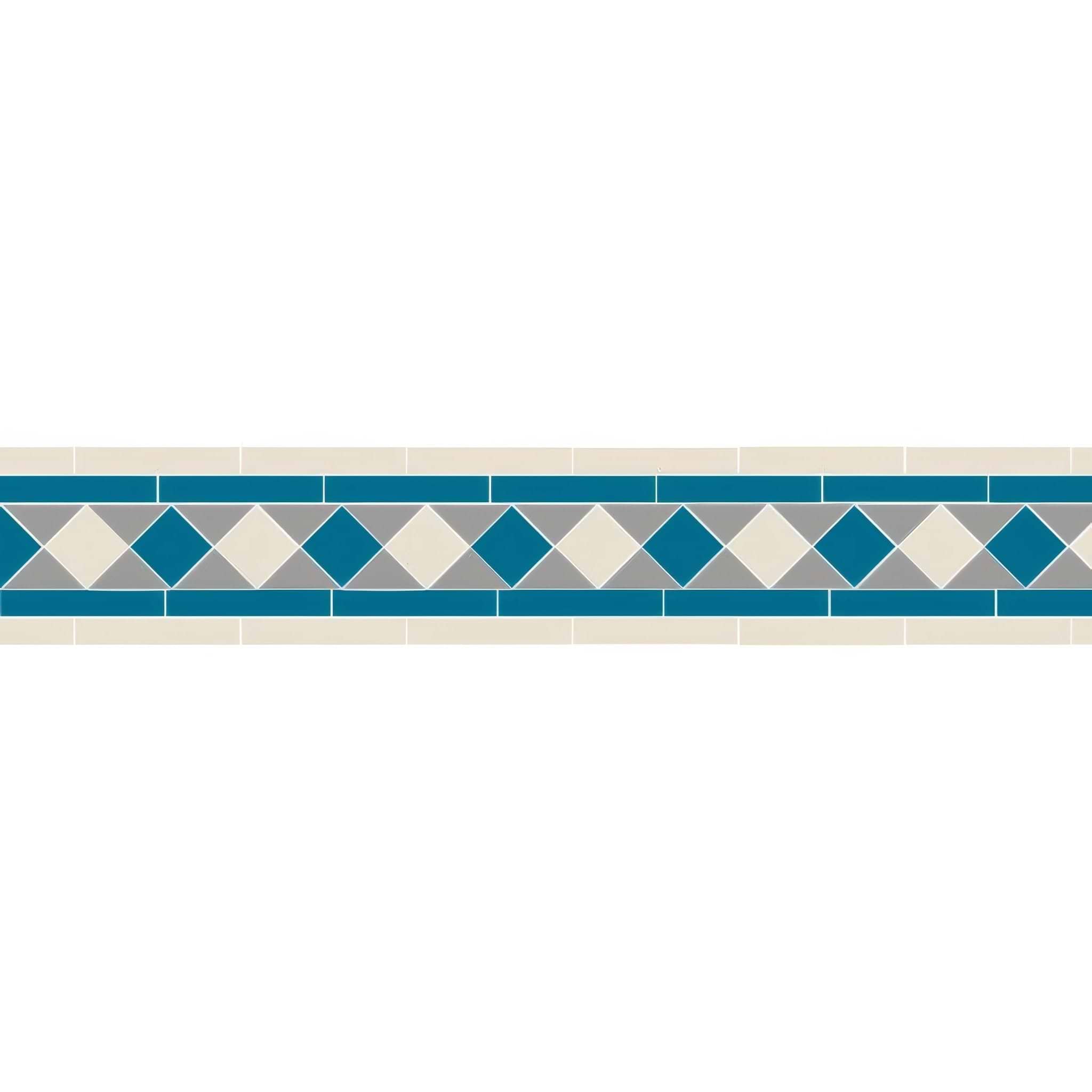 Bennett Grey, Dover White and Pugin Blue - Hyperion Tiles