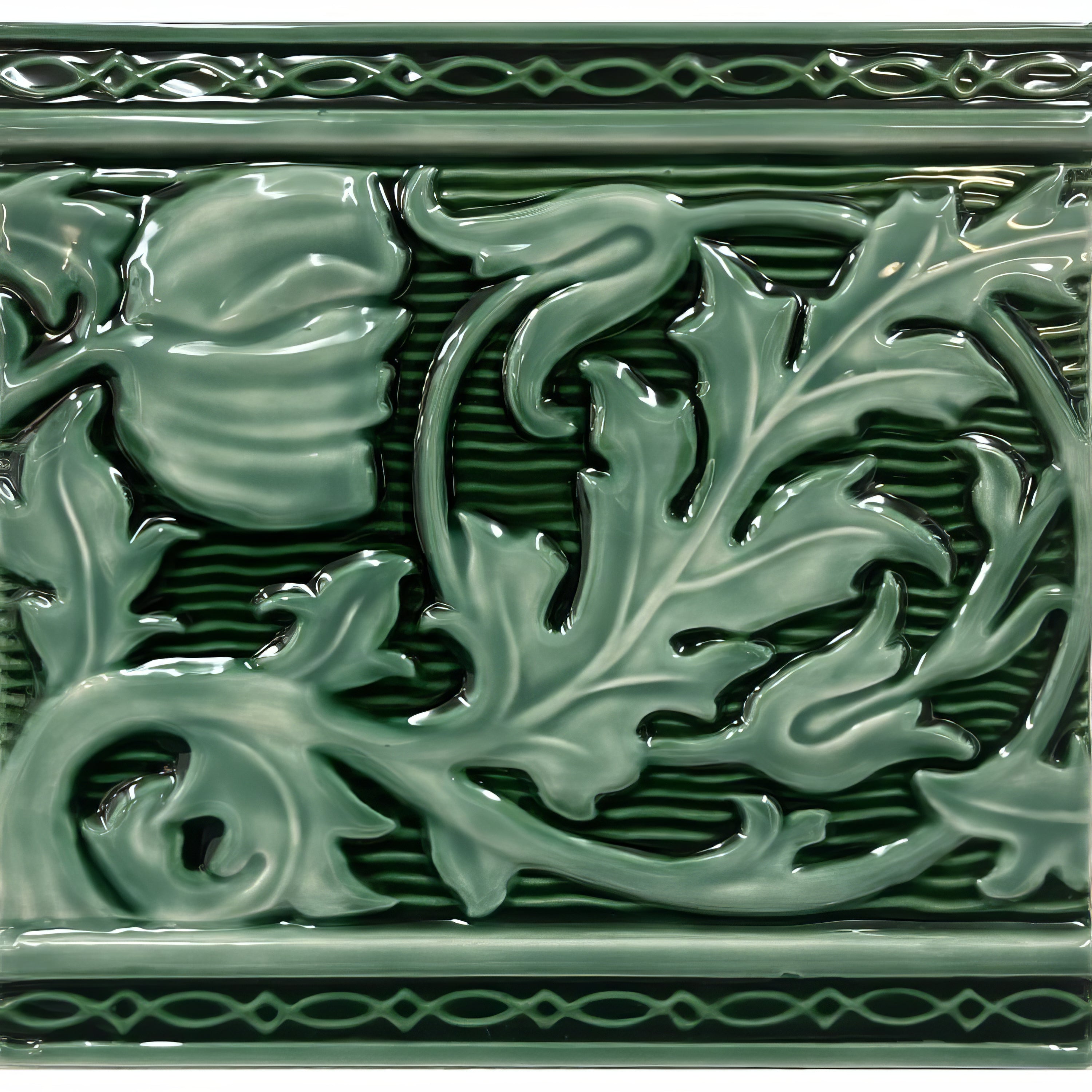 Berkeley Jade Breeze on Victorian Green - Hyperion Tiles